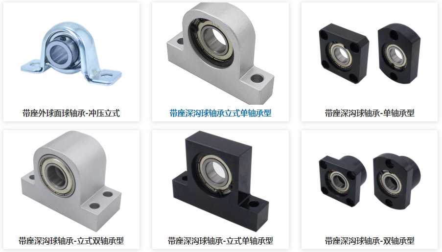 帶座深溝球軸承的型號含義