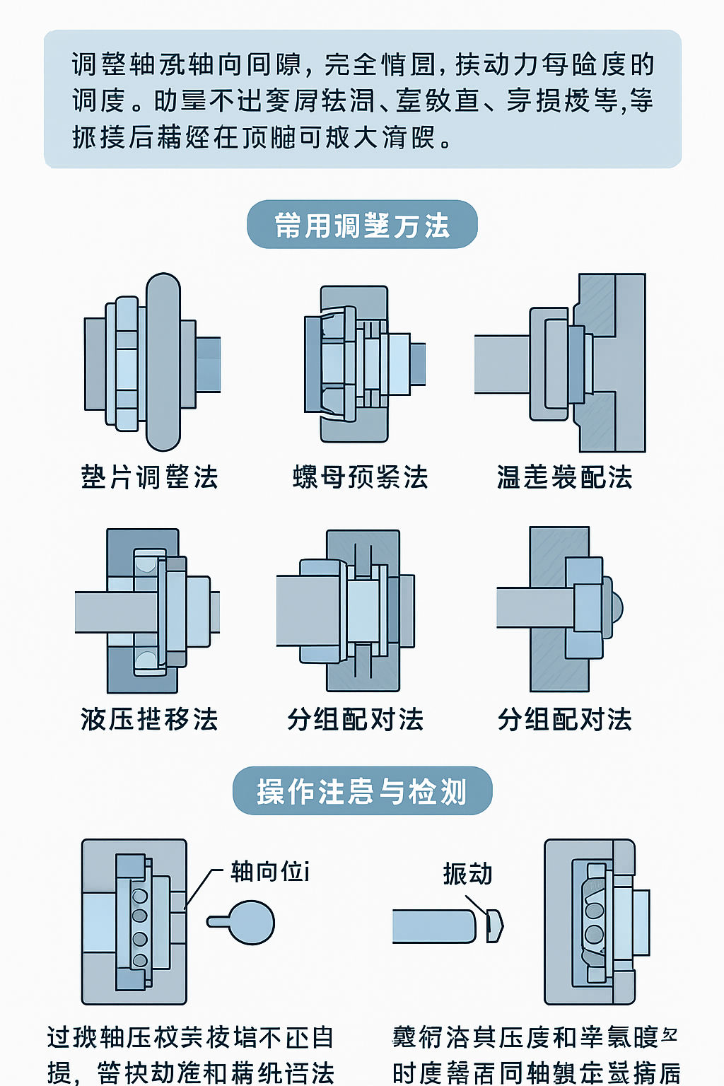 軸承軸向間隙調整技巧